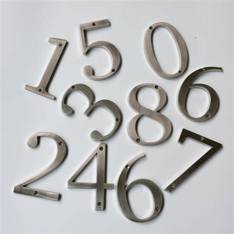 metal home depot house numbers|4 inch metal address numbers.